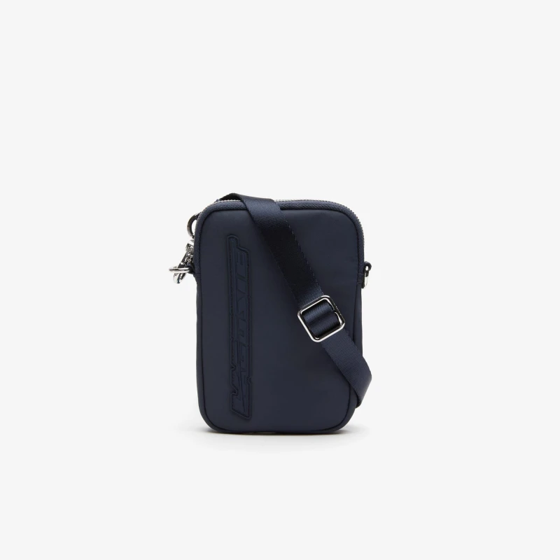 Image of Lacoste Contrast Branding Smartphone Holder - Blue Blue One Size