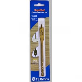 Image of SupaTool Titanium Coated Flat Wood Drill Bits 13mm