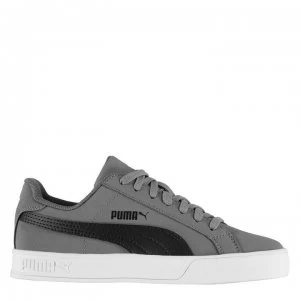 image of Puma Smash Vulc Junior Boys Trainers - Grey