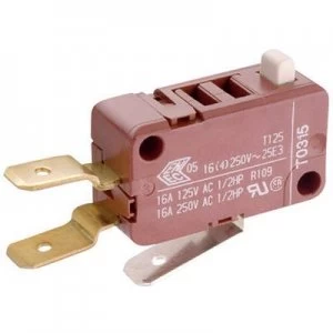 image of Marquardt Microswitch 1085.0403 250 V AC 16 A 1 x OnOn momentary