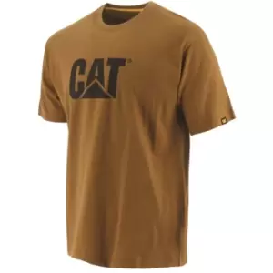 Image of Caterpillar Trademark Logo T-Shirt Bronze Size 4XL