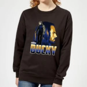 Image of Avengers Bucky Womens Sweatshirt - Black