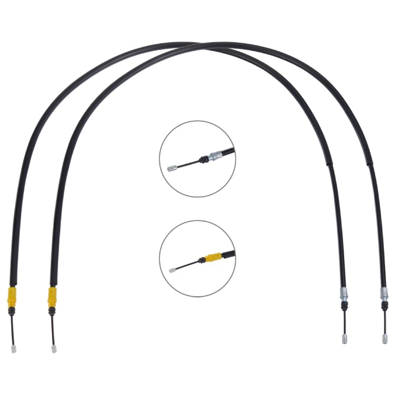 Image of RIDEX 124C1112 Brake Cable Right, 1643/1493+1700/1550mm Cable,parking brake (124)