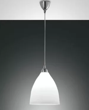 Image of Provenza Dome Pendant Ceiling Lights White Glass, E27