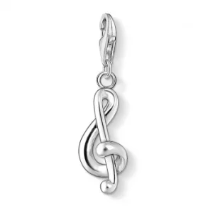 Image of THOMAS SABO Silver Treble Clef Charm 0845-001-12
