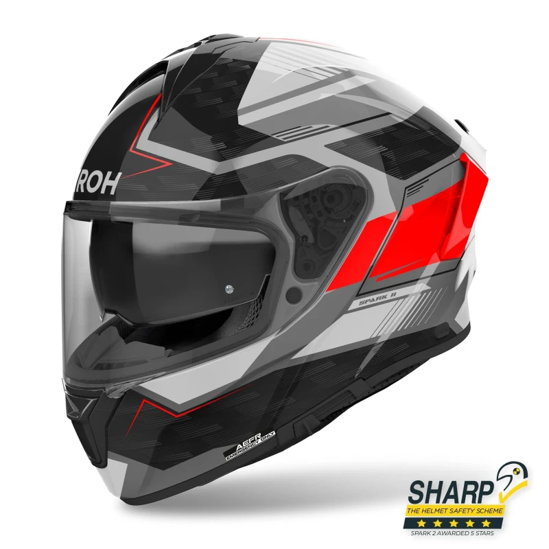 Image of Airoh Spark 2 Zenith Red Gloss Full Face Helmet Size S