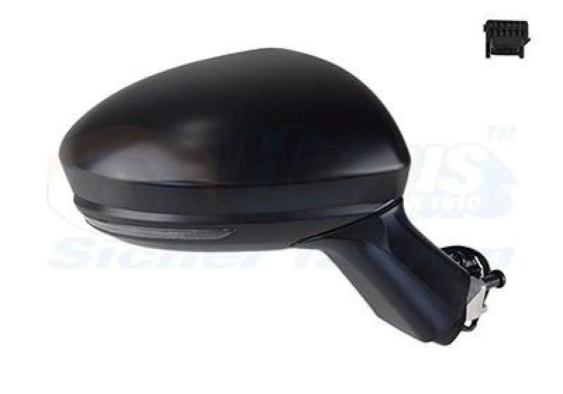 Image of VAN WEZEL Wing mirror VAN WEZEL 4422806