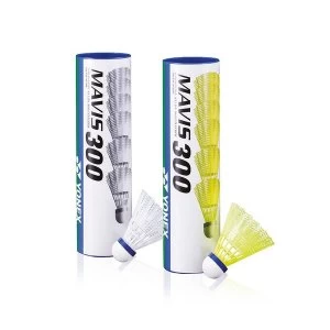 Yonex Mavis 300 Shuttles - Tube of 6 - White