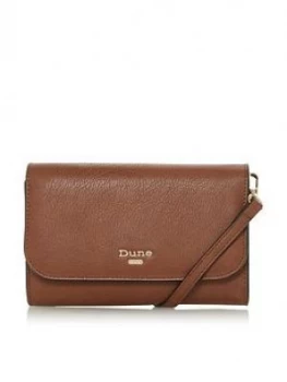 image of Dune London Kauraz Purse And Phone Crossbody Bag - Tan