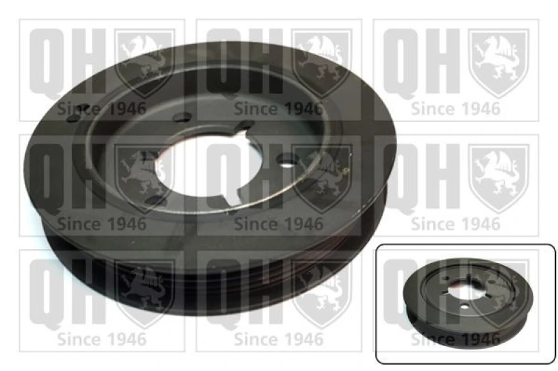 Image of QUINTON HAZELL Crankshaft pulley QUINTON HAZELL QCD63