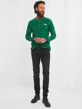 Image of Joe Browns Buster Henley - Green Size M Men