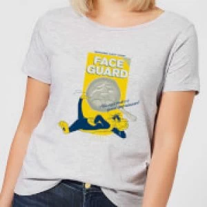 Image of Looney Tunes ACME Face Guard Womens T-Shirt - Grey - 3XL