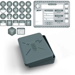 Image of D&amp;D Fighter Token Set (Player Board & 22 tokens)