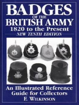 Image of Badges of the British Army by Fred Wilkinson Hardback