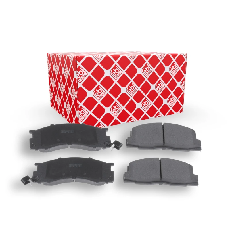 Image of FEBI BILSTEIN 170884 Brake pad set Front Axle, with acoustic wear warning Brake Pad Set,disc brake (402)