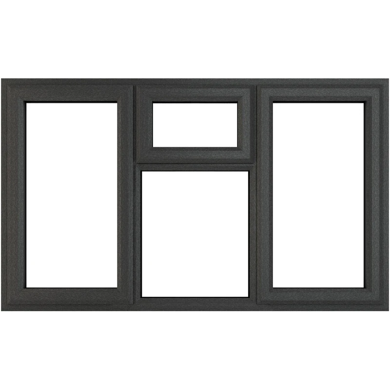 Image of Crystal Triple Glazed Window Grey/White Lh & Rh Top 1770 X 1115Mm Clear 63GWTG17701115