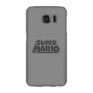 image of Nintendo Super Mario Distressed Logo Phone Case - Samsung S6 - Snap Case - Gloss