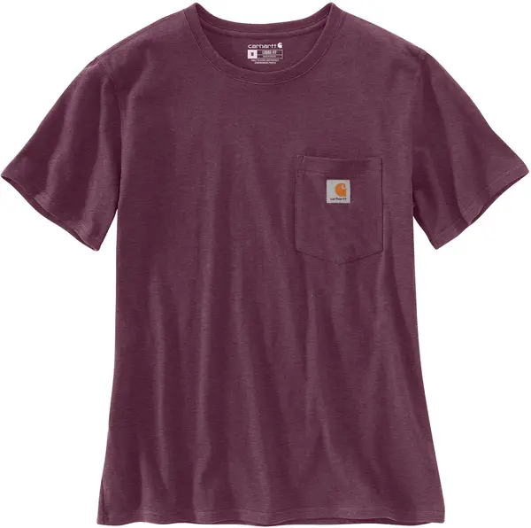 Image of Carhartt Workwear Pocket Womens T-Shirt, purple, Size L