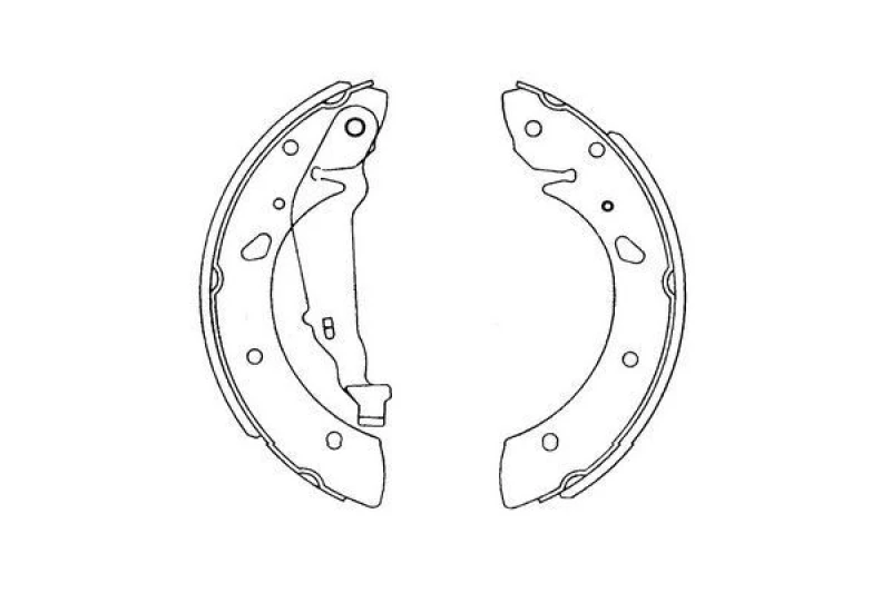 Image of KAVO PARTS Brake Shoe Set KAVO PARTS KBS-9915