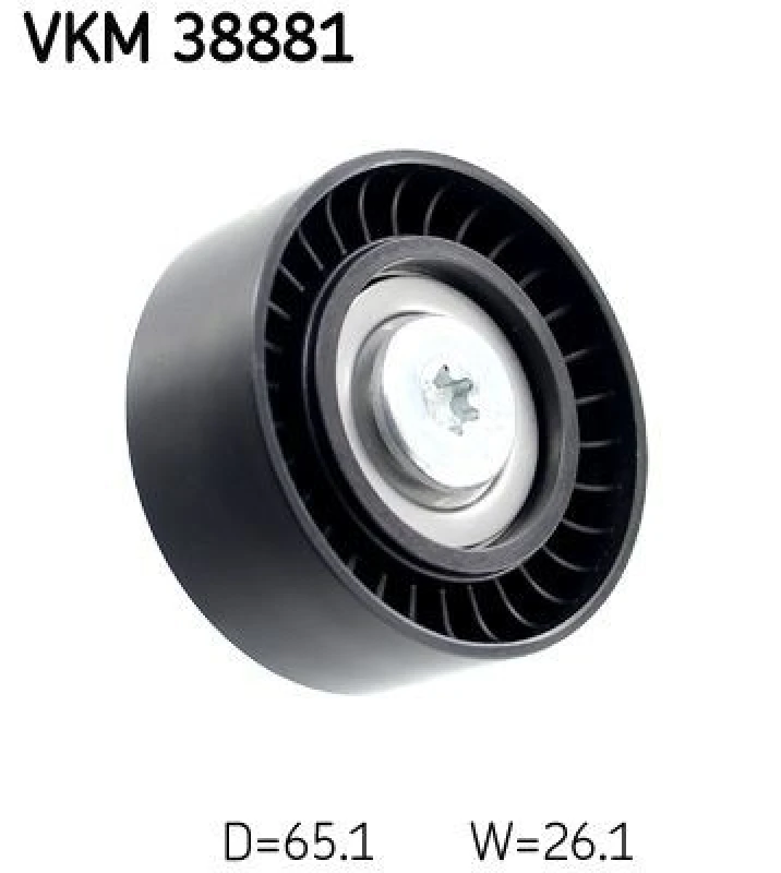 Image of SKF Deflection / guide pulley, V-ribbed belt SKF VKM 38881