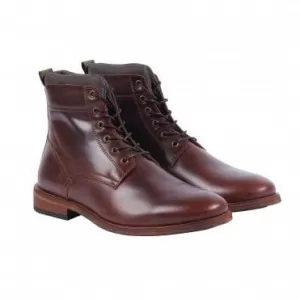 Image of Barbour Backworth Lace Up Boot - Mahogany