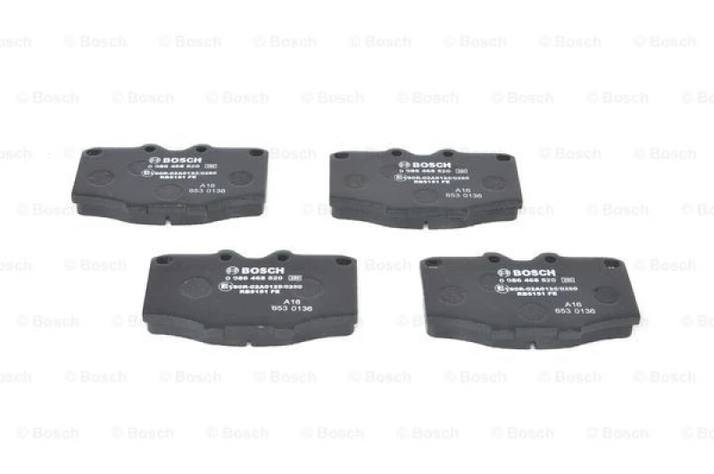Image of Brake pad set Bosch 0 986 468 520