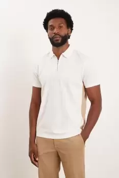 Mens Contrast Panel Polo