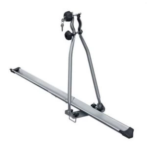 Image of Menabo Huggy Lockable Roof-Mounted Bike Rack - Silver