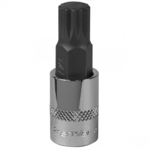 image of Sealey SBS009 Spline Socket Bit M12 3/8"Sq Drive