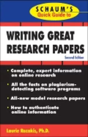 Image of schaums quick guide to writing great research papers