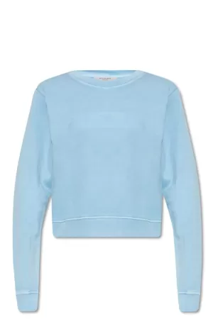 Image of AllSaints Womens Tessa Punch Sweatshirt, Blue, Size: XS