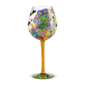 Image of Superbling Sugar Skulls Wine Glass