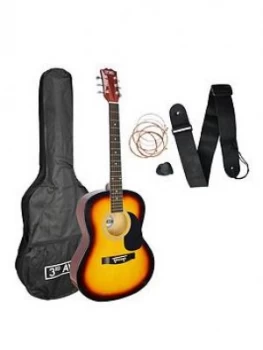 image of 3Rd Avenue 3Rd Avenue Acoustic Guitar Pack - Sunburst With Free Online Music Lessons