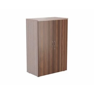 image of TC Office Lockable Doors for 1200mm High Bookcase, Dark Walnut