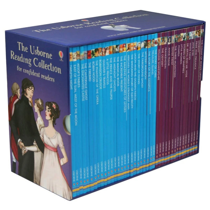 Image of The Usborne Reading Collection for Confident Readers 40 Books Box Set Usborne Books