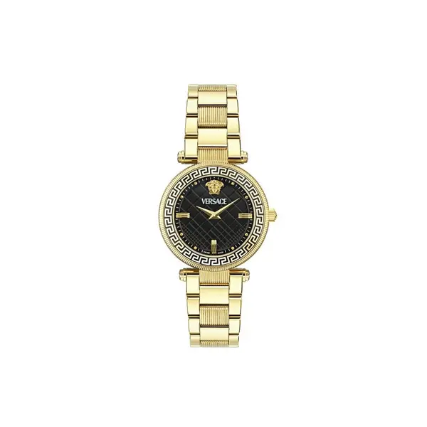 Image of Versace Watches Reve Black Sapphire Watch VE8B00624