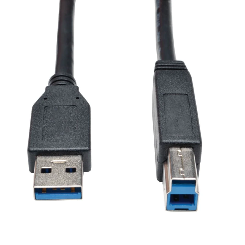 Image of Tripp Lite Tripp Lite U322-010-BK USB 3.2 Gen 1 SuperSpeed Device Cable (A to B M/M) Black, 10 ft. (3.05 m) U322-010-BK