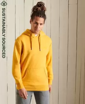 Image of Superdry Mens Vintage Logo Embroidered Hoodie Yellow / Turmeric Marl - Size: L
