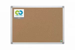 Bi-Office Earth-It Maya Cork Notice Board 120x90cm Promotional Offer F