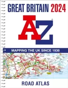 Image of Great Britain A-Z Road Atlas 2024 (A4 Spiral)