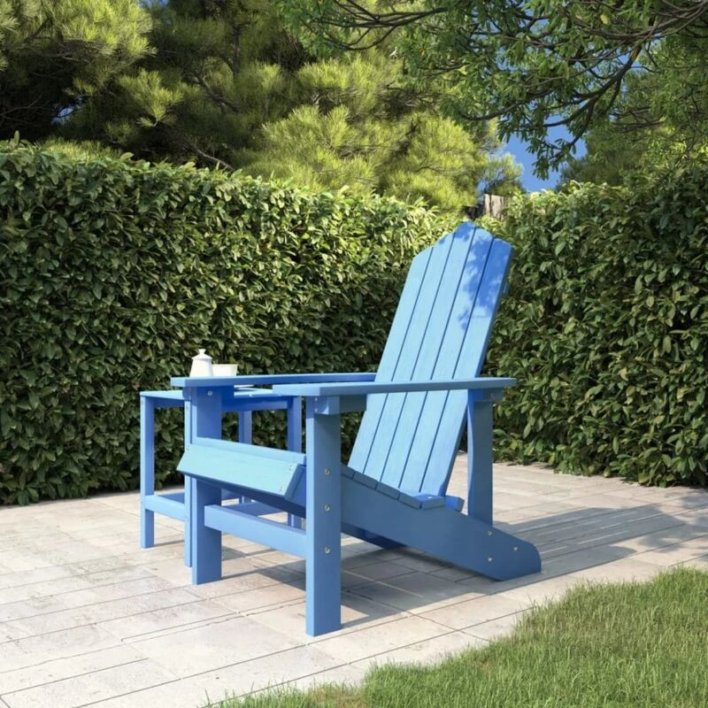 Image of VIDAXL Garden Adirondack Chair hdpe Aqua Blue Vidaxl 8720286816608