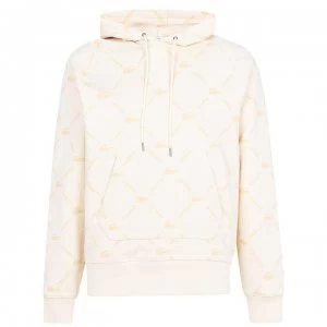 Image of Lacoste All-Over Logo Hoodie - Nat Clair WM4