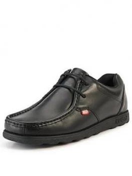 Image of Kickers Fragma Mens Lace-Up Shoes, Black, Size 6, Men