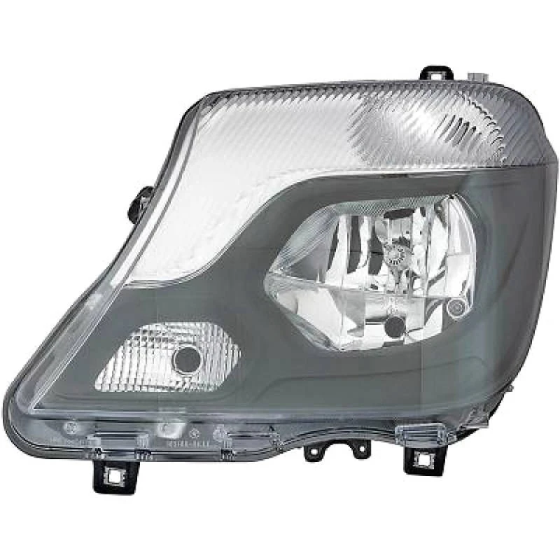 Image of DIEDERICHS 1663181 Headlights Priority Parts H7/H7, Left, with bulbs, Halogen Headlight (259)
