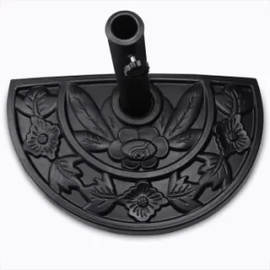 Image of Half Round Parasol Base Black