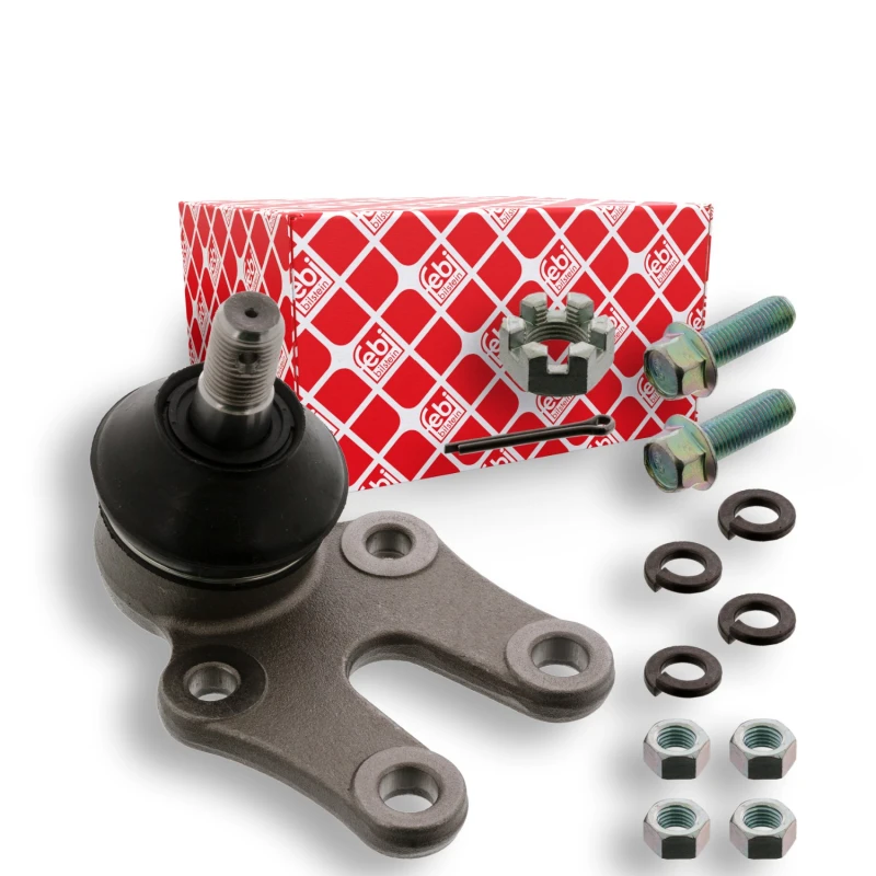 Image of FEBI BILSTEIN 43058 Ball joint Front Axle Right, with fastening/mounting material Support-/Steering Link (2462)