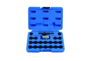 image of Laser Tools 7108 Locking Wheel Nut Key Set - VAG 22pc