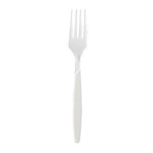 Heavy Duty Plastic Forks 178mm White Pack of 100 182WHBAG