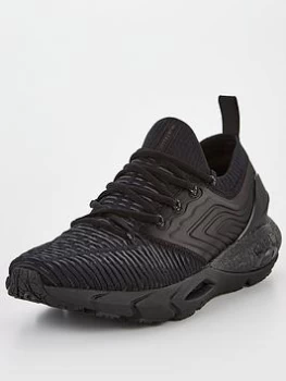Image of Under Armour Running Hovr Phantom 2 Intelliknit Trainers - Black/Grey, Size 10, Men
