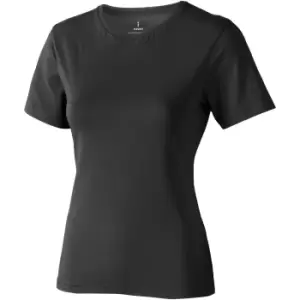 Elevate Womens/Ladies Nanaimo Short Sleeve T-Shirt (XL) (Anthracite)